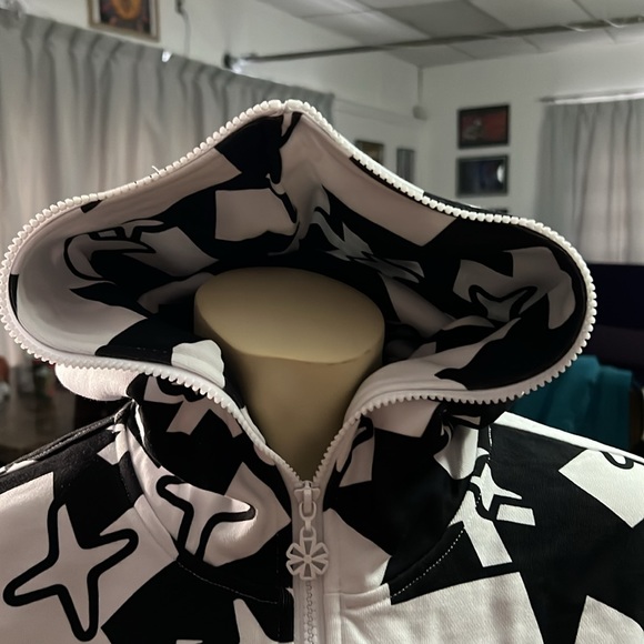 Original Hoodie by SKULO Full Zipper Hood Black/White Design Asterix/Jax UNISEX - Picture 5 of 5